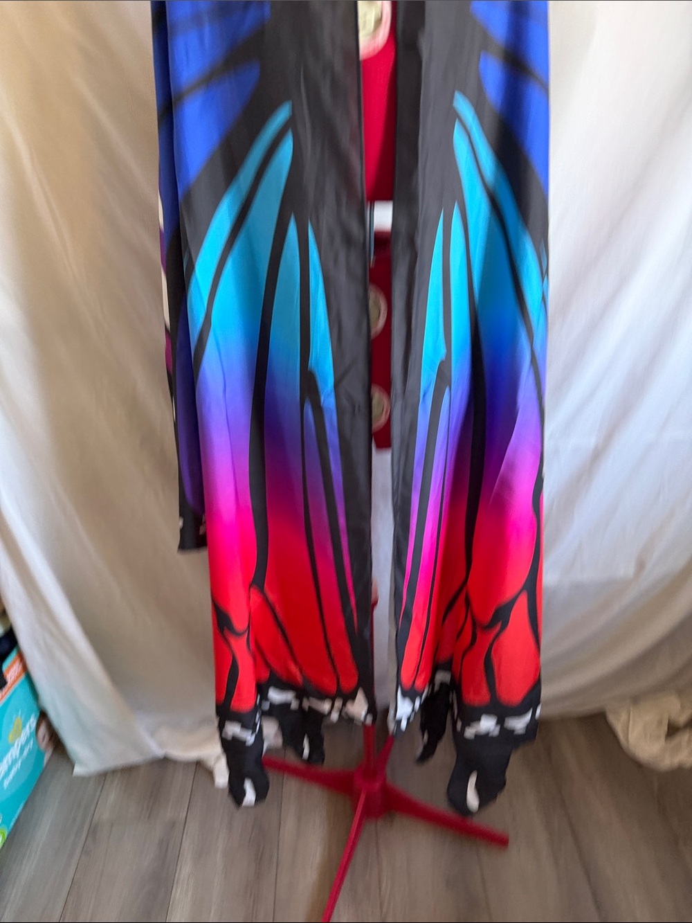 Multicolor Butterfly Wing Scarf - Picture 3 of 4